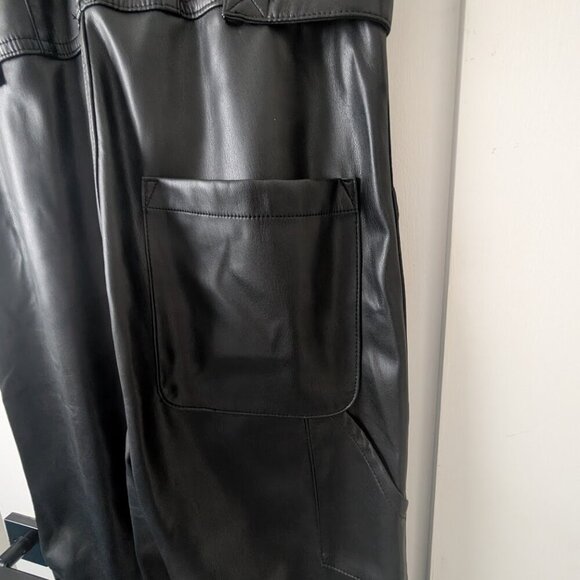 Pistola | Grover Vegan Leather Jumpsuit In Black - Picture 10 of 14